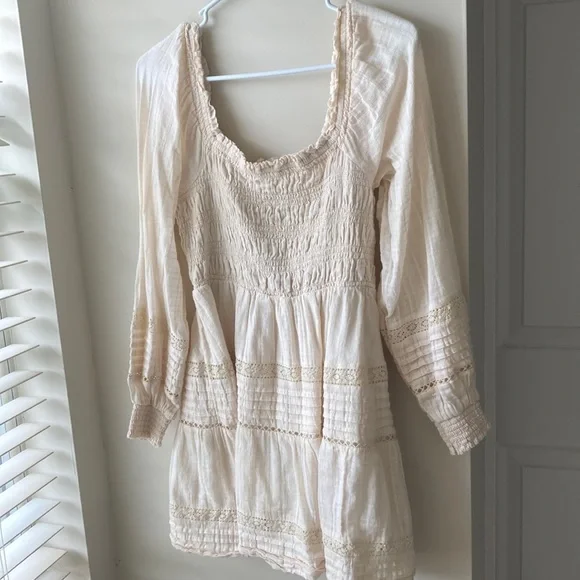 knee length dresses for ladies LoveShackFancy Shai Linen Mini Dress